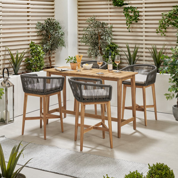 Isabelline Mabry Rectangular 4 Person 150Cm L Outdoor Dining Table